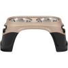 imagePetmate Easy Reach Pet Diner Elevated Dog Bowls 2 Sizes 2 Polished Colors BlackPearl Tan Large 23479 Made in USALarge