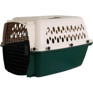 imagePetmate Ruffmaxx Camouflage Dog Kennel Pet Carrier ampamp Crate 40quot 7090 Lb Outdoor and Indoor for Large Medium and Small Dogs  Made from Recycled Material w 360Degree Ventilation Made in USAGreen