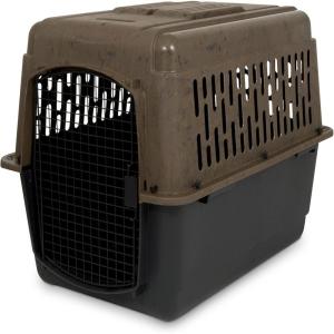 imagePetmate Ruffmaxx Camouflage Dog Kennel Pet Carrier ampamp Crate 40quot 7090 Lb Outdoor and Indoor for Large Medium and Small Dogs  Made from Recycled Material w 360Degree Ventilation Made in USACamo