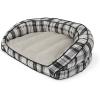 imageLaZBoy Petmate Harper Sofa Large Dog Bed Oxford Plaid 43x35 Inches for Dogs up to 125lbs with Durable Removable Washable Cover