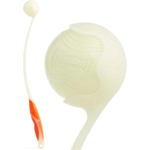 imageChuckit Pro Fetch Toy Ball Launcher For Dogs Compatible With Any Medium Chuckit Medium Size 25 Inch  Glow Ball25in