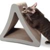 imagePetFusion 3Sided Vertical Cat Scratching Post  Available in 18 ampamp 24  Multiple Angle Cat Scratching Pad 6 Usable Sides Scratch Play ampamp Perch  100 Recyclable Cardboard LoungeSlate Grey