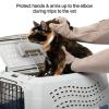 imagePetFusion Multipurpose Pet Grooming Gloves Great for Trips to Vet and Bathing Puncture Scratch ampamp Water ResistantGrey