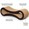 imagePetFusion Ultimate Cat Scratch Lounge Cat Scratchers for Indoor Cats Reversible ampamp Durable Made from Recycled Corrugated Cardboard Walnut BrownWalnut Brown