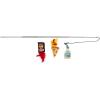 imagePizza Night Retractable Wand Interactive Cat Toys for Indoor  3 Pack