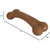 imagePet Qwerks Original BarkBone  Nylon Dog Bone for Aggressive Chewers  BBQ Flavor  61quot Medium breed