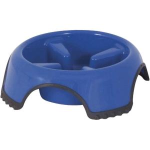 imagePetmate JW Skid Stop Slow Feed Bowl Blue Large 23496Blue