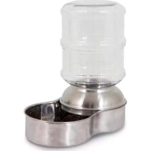 imagePetmate Stainless Steel Replendish Waterer Small 24345S 128 Ounces Stainless